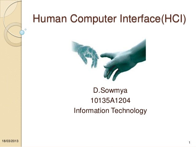 human computer interface ppt